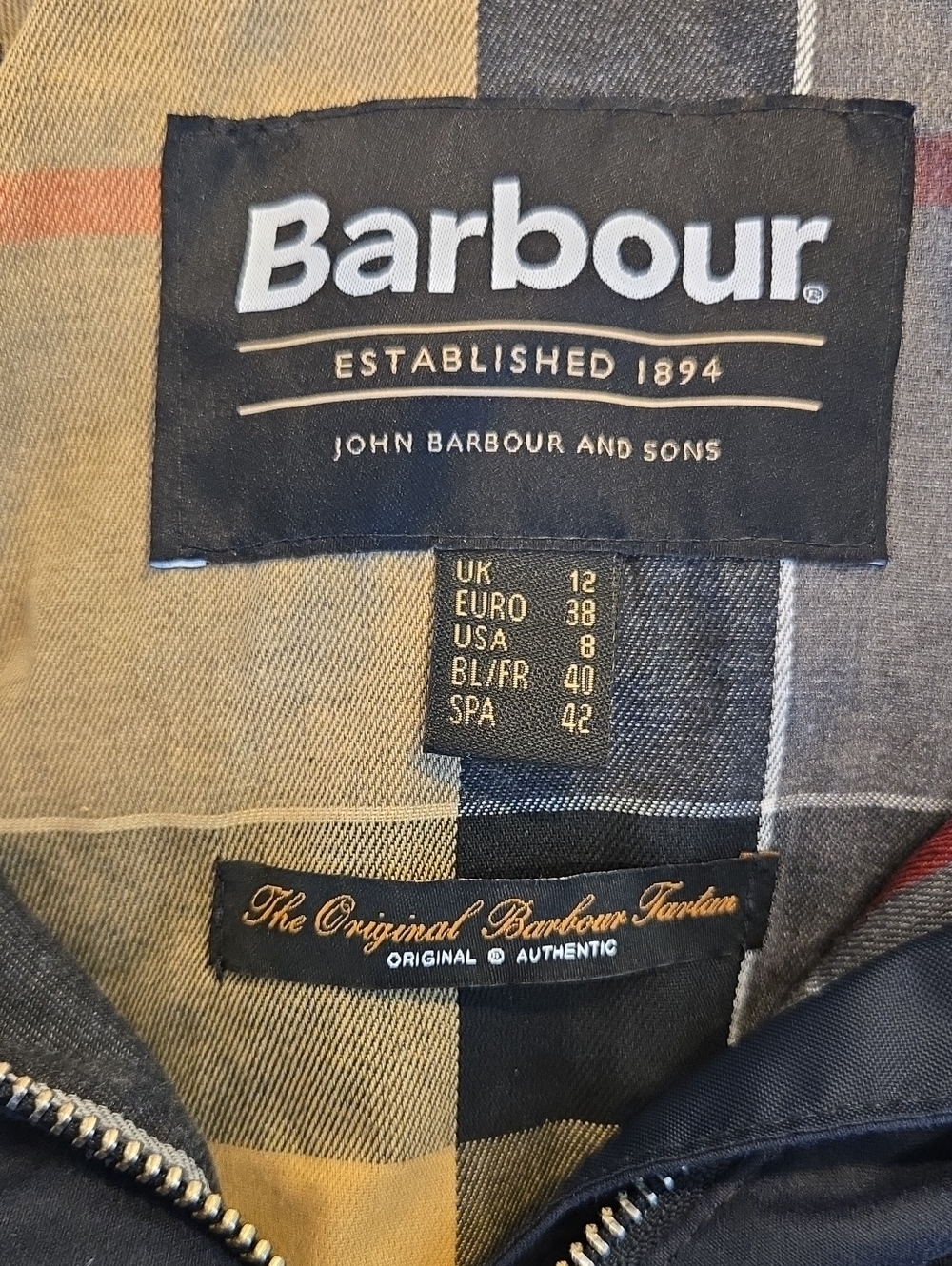 BARBOUR 
Ryedale Waxed Cotton Jacket SZ:8 - Picture 12 of 14